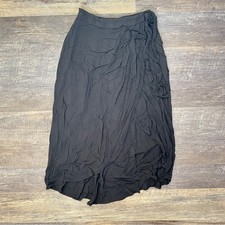 SO black wrap style midi skirt size small S B155