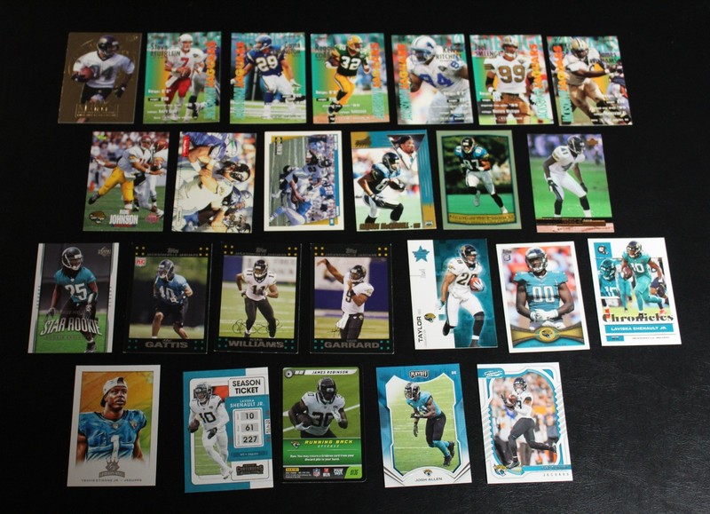 85ct Random Jacksonville Jaguars Football Cards, Rookie, Base, & Bulk Card Lot