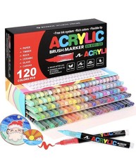 Laconile 120 Farben Acrylstifte Für Steine W...