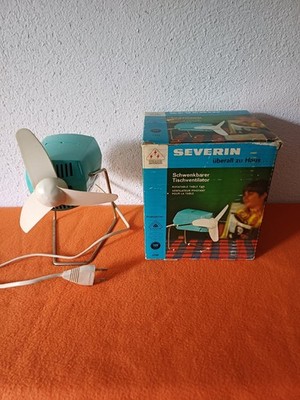 Schwenkbarer Tischventilator SEVERIN rotable table fan Vintage um 1970