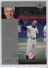 2004 Upper Deck Rivals: Yankees vs Red Sox What If /2150 Billy Martin #WI-5 4pn