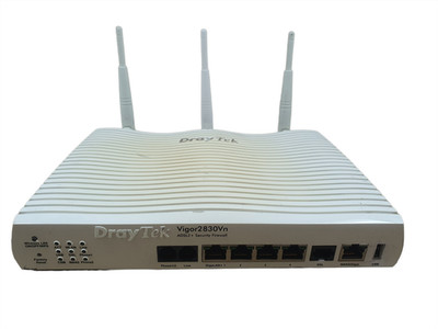 DrayTek Vigor 2830Vn ADSL2+ Twin VoIP Port Wireless Router mit Netzteil