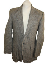 Imperial By Haggar Tweed Sakko Herren  Gr. 98 100% Wolle USA Blazer Harris Look