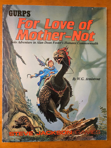Gurps For Love of Mother Not Solo Adventure RPG Sourcebook SJG Alan Dean Foster