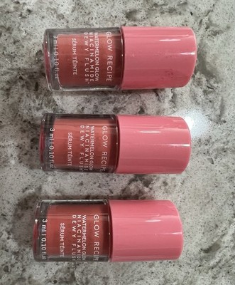 Three (3) Glow Recipe Dewy Flush, 3 ml Each
