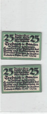 2x 25, 2x 50 Pfennig 5.11.1920, 25, 50 Pfennig 22.11.1918 - Trebnitz - Stadt