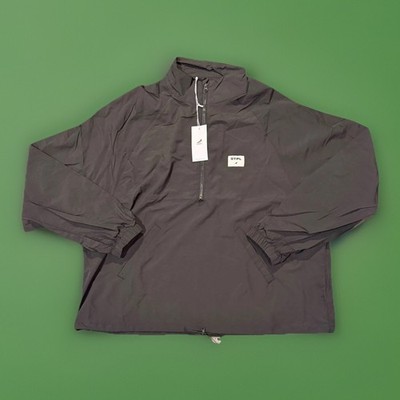 Staple Pigeon Jacket Large Windbreaker Lightweight Dark Grey NWT Half Zip
