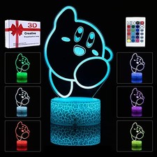 3D Night Light LED Table Lamp 16 Colors Changing with Remote Control Room