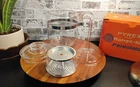 Pyrex Flameware 6 Cup Glass Coffee Pot Percolator 7756 Vintage in Box