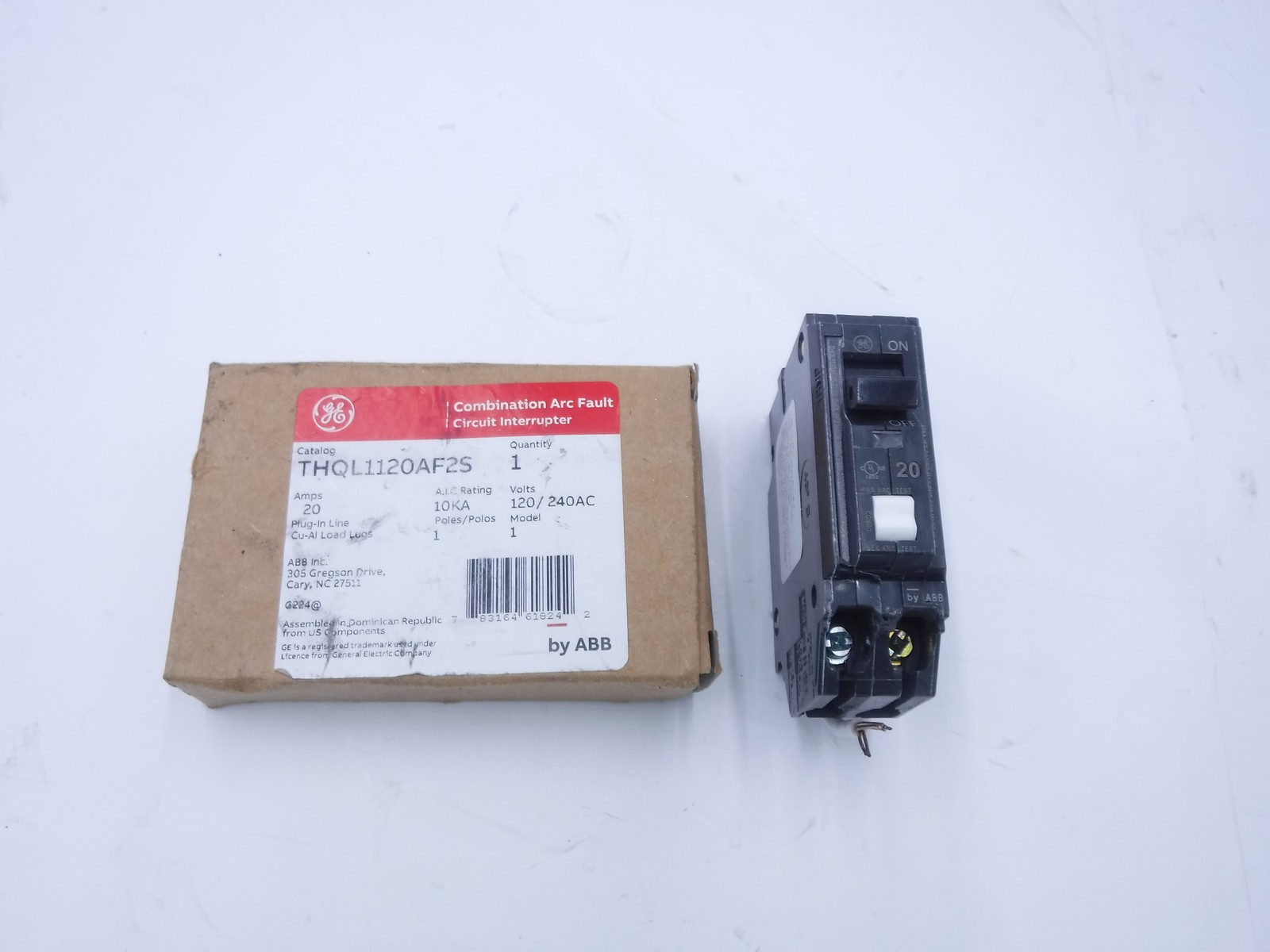 ABB General Electric THQL1120AF2S 20A AFCI Miniature Circuit Breaker