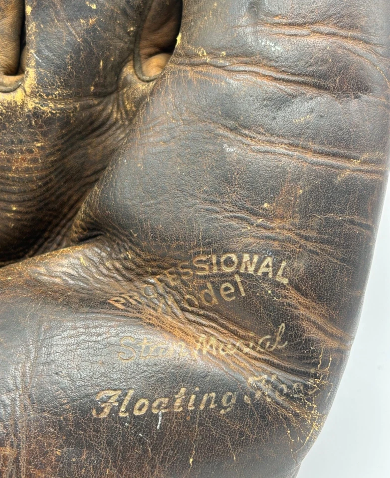 Guante de béisbol Marathon Stan Musial modelo profesional años 40, derecho, dedo dividido Foto 2 de 4