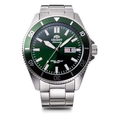 ORIENT Mako III Automatic Diver 200m Green Dial Stahl Herrenuhr RN-AA0914E JDM