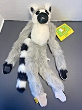 NEW Wild Republic LISHA Plush Ring Tailed Lemur Monkey Stuffed Animal Hugging