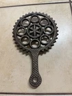 Vintage Griswold Cast Iron Trivet, the "Round" or "Star" pattern. No. 1727