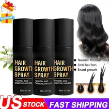  3x HaloGrow Hair Growth Spray Natural Hair Thickening Gentle Regrowth Mist