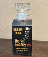 Bourbon Flavor Fudge Glass Decanter  Limited Edition Exp May 26 The Godfather