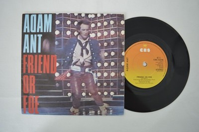 ADAM ANT FRIEND OR FOE UK 7'' 45 RPM paper labels cleaned EX/NM