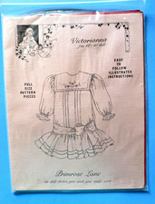 Primrose Lane "VICTORIANNA" Doll Dress Pattern 18-20" Dolls Uncut, 1993