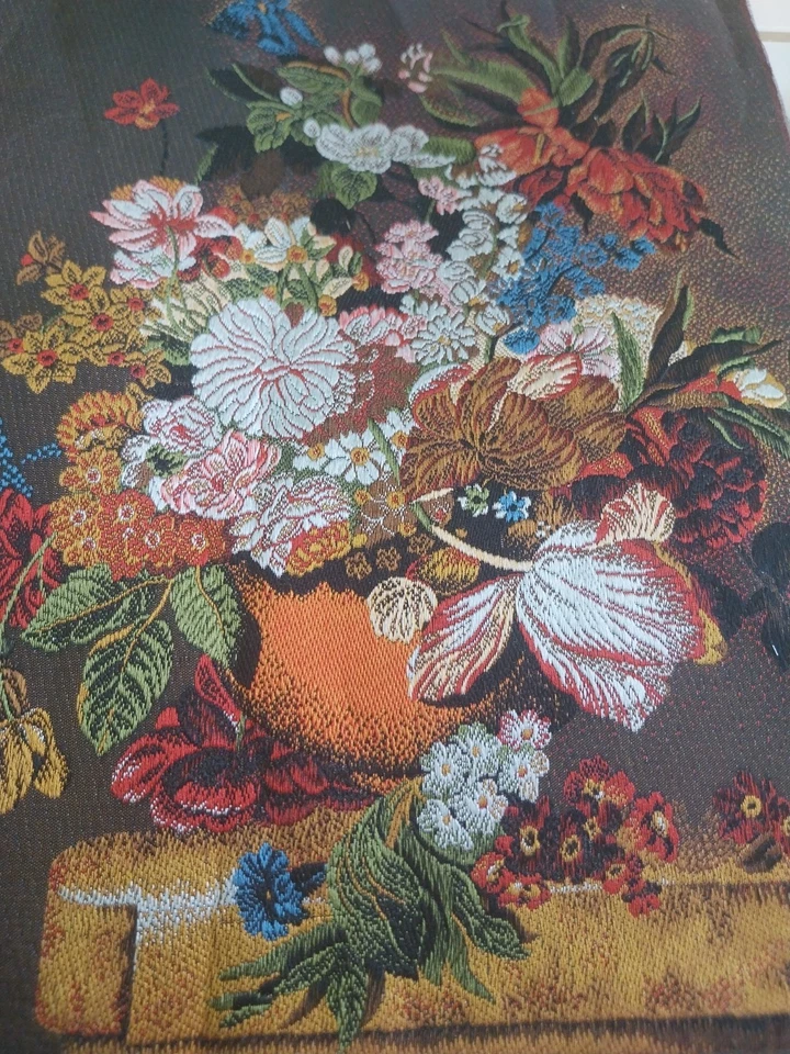 BIANCHINI FERIER 2 Bouquets identiques brodés en fils de soie. Made in France  - Photo 2/4