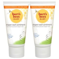 Burts Bees Baby Diaper Rash Ointment, Maximum Strength, 40 Zinc Oxide, 100