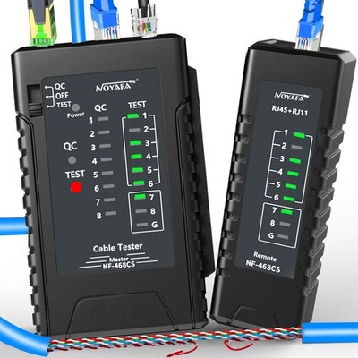 NF468CS Network Cable Tester Ethernet RJ45/RJ11/POE LAN Continuity