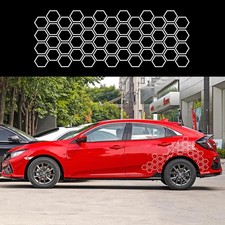 52 Grids Racing Honeycomb Graphic car Sticker Decoration Adjustment DIY Styli...