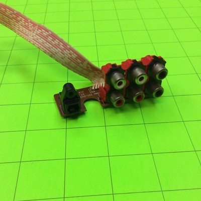 Coby DVD765 DVD Player Port Jack IO Board 001-DVD5-36Q1-00R VER1.4 C-5693B