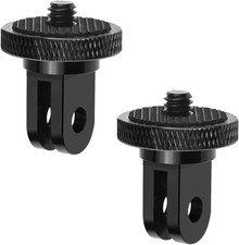 Tripod Mount Adapter for Gopro 2 Packs CNC Aluminium Metal 1/4" -20 Conversion A