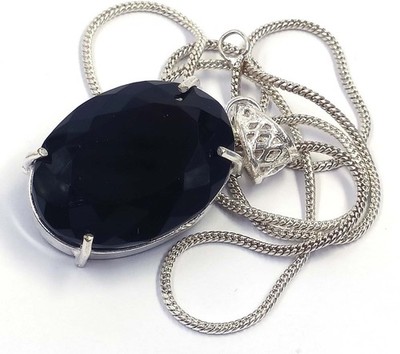 78.69 Ct Natural Purple Amethyst Pendant Oval Shape 925 Silver IGL Gems 6JDY