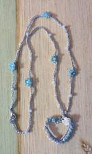 Collana Uncinetto E Perline