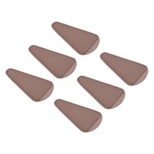 6Pcs 4"x2.2" PU Leather Scissors Sheath Scissor Cover Protector, Purple Brown