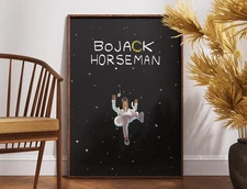 BoJack Horseman TV Series Poster Vintage Minimalist Style Print Wall Art Decor
