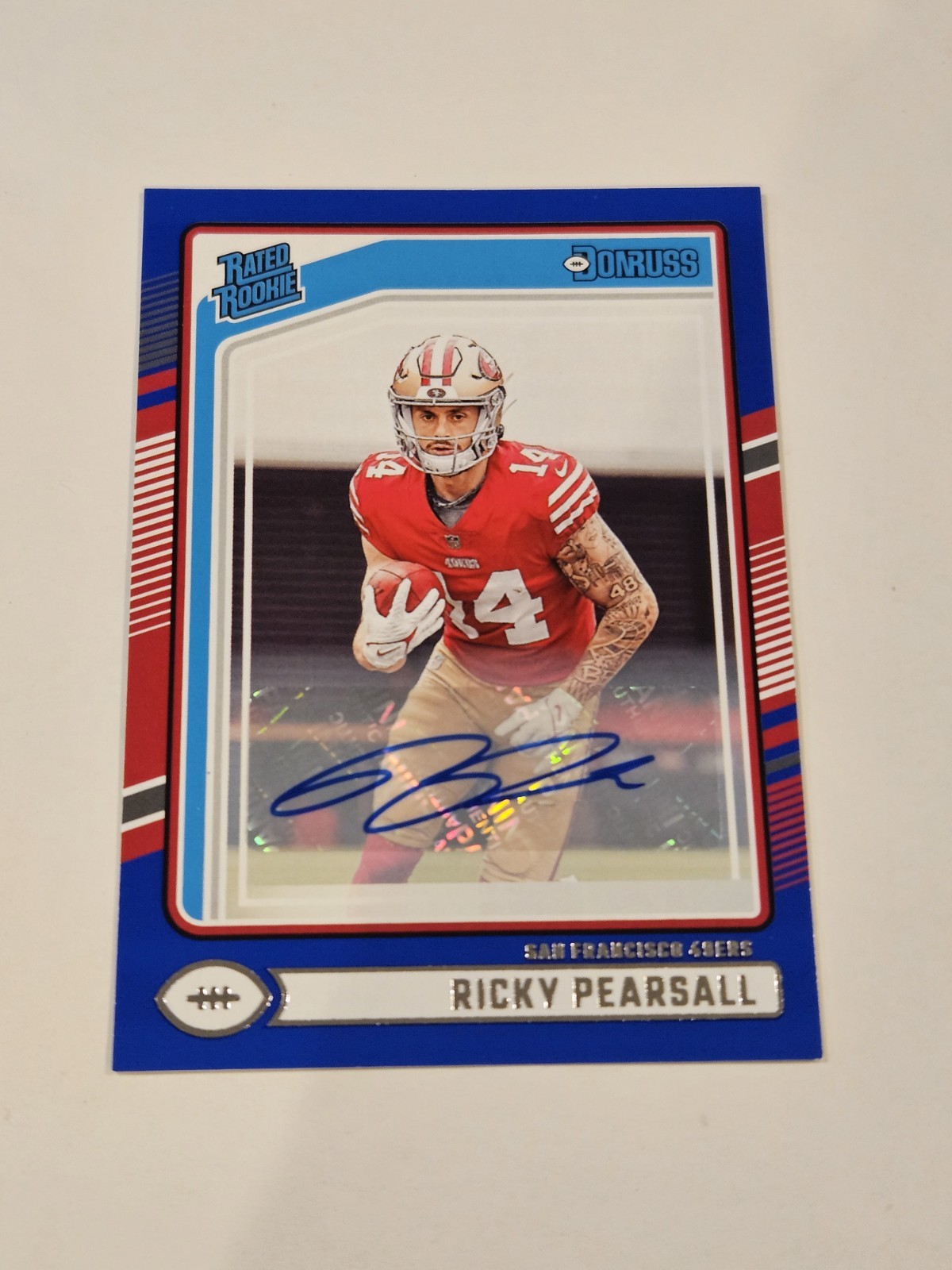 2024 Panini Donruss - Ricky Pearsall Rated Rookie Auto #318 Blue (RC)
