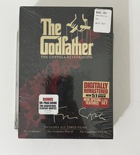 THE GODFATHER-COPPOLA RESTORATION-All 3 Films Hardcover Book CLASSIC QUOTES-DVD