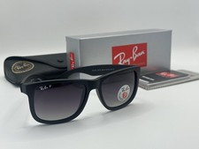 Ray-Ban Justin Polarized RB 4165 622/T3 Sunglasses Matte Black Frame 54mm