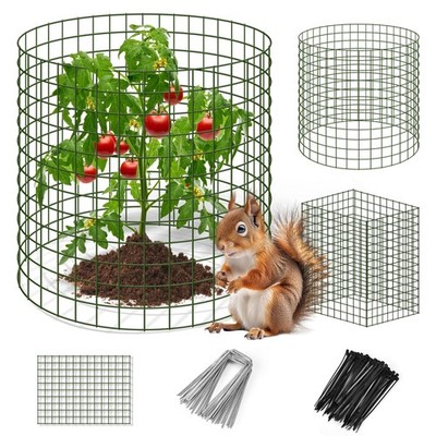 9 PCS 11.8x15.7 Inch Metal Plant Protectors Deer Barrier Mesh Wire Cloche