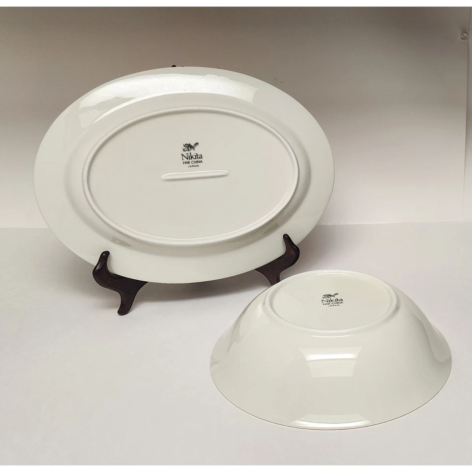 Nikita Vintage Fine Porcelain China Set 47 Pieces Dinnerware/Servingware  - Image 4 of 4