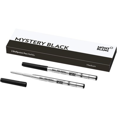 MONTBLANC Ballpoint Pen Refills Medium Tip Mystery Black 116190 2-Pack
