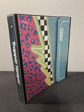 Retro Style Trapper Keeper Binder Mead W/2 Folders Portfolio Notebook 80  s Style