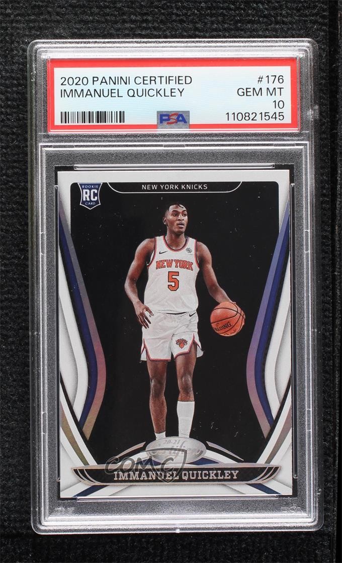 2020-21 Certified Immanuel Quickley #176 PSA 10 GEM MT Rookie RC