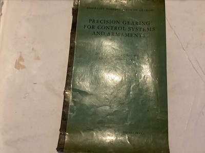 precision Engineering gearing control systems and armaments Book 1959 manual