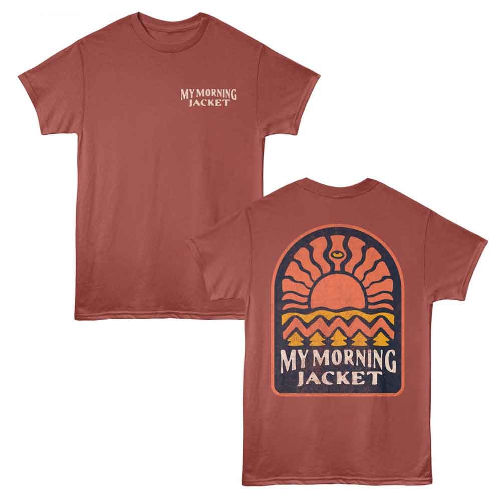 T-shirt My Morning Sole terracotta con stampa