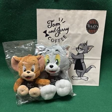 Tully's Coffee Tom and Jerry Plush Keychain