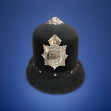 English Bobby Keystone Cop Helmet - Studded - Costume Accessory - One Size