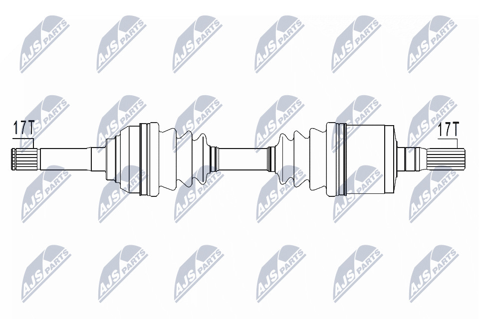 Driveshaft Front Axle Left Manual Transmission NPW-PL-129 NTY for OPEL - Image 2