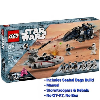 LEGO Star Wars Imperial Dropship vs. Rebel Scout Speeder 40755 - No QT-KT or Box
