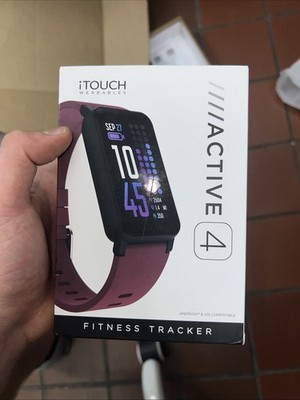NIB iTouch Active 4 Smart Watch Health & Fitness Tracker - Black 006