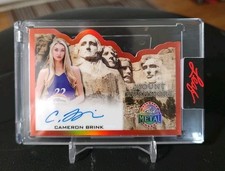 2026 Leaf Metal Presidents Day Cameron Brink Mount Rushmore 1/4 Auto Card 