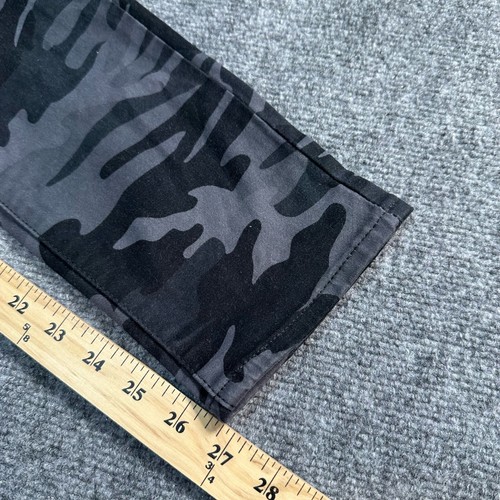 Levis 721 Jeans Womens 10 Grey Camo Denim Cotton Blend High Rise Skinny Ankle - Picture 7 of 14