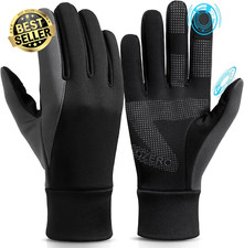 Thin Winter Gloves for Men & Women, Touchscreen Thermal Sports Gloves